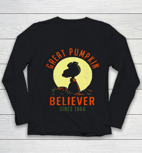 Peanuts Great Pumpkin believer since 1966 Halloween Youth Long Sleeve