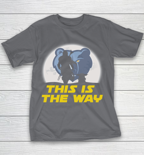 Memphis Grizzlies NBA Basketball Star Wars Yoda And Mandalorian This Is The Way Youth T-Shirt 5