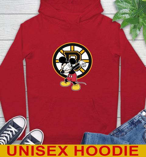 Boston Bruins NHL Hockey Dabbing Mickey Disney Sports Hoodie 10