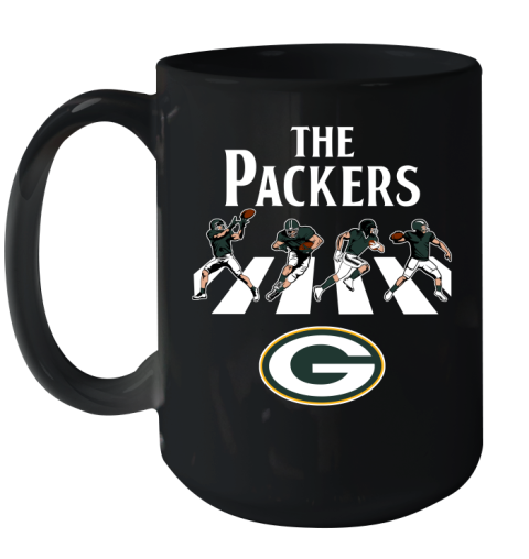 NFL Football Green Bay Packers The Beatles Rock Band Shirt Ceramic Mug 15oz