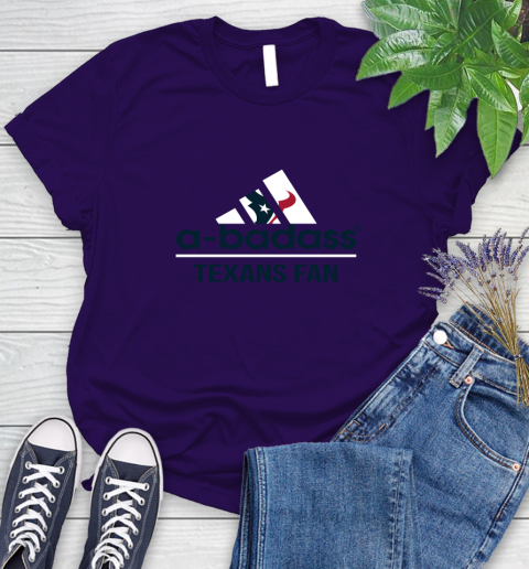 NFL A Badass Houston Texans Fan Adidas Football Sports Women's T-Shirt 4