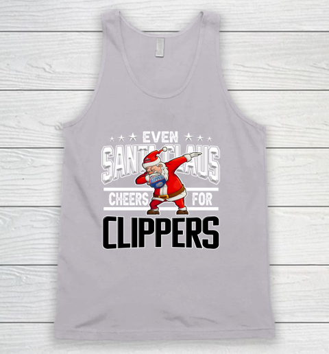LA Clippers Even Santa Claus Cheers For Christmas NBA Tank Top 3