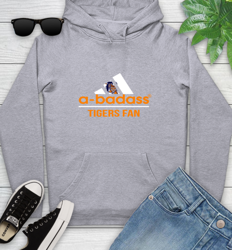MLB A Badass Detroit Tigers Fan Adidas Baseball Sports Youth Hoodie 6
