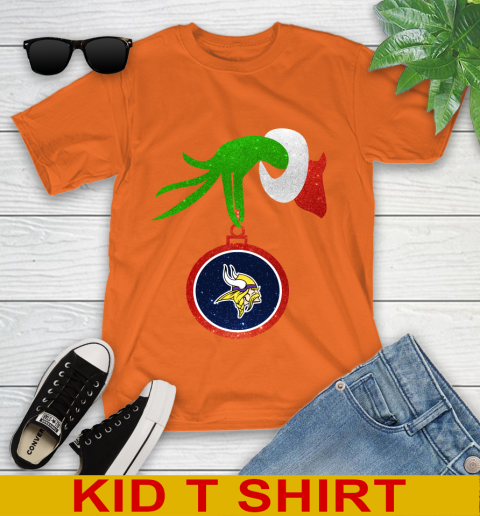 Minnesota Vikings Grinch Merry Christmas NFL Football Youth T-Shirt 7