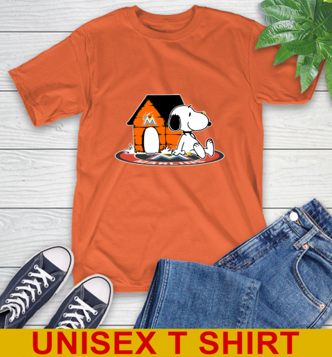MLB Baseball Miami Marlins Snoopy The Peanuts Movie Shirt T-Shirt 5