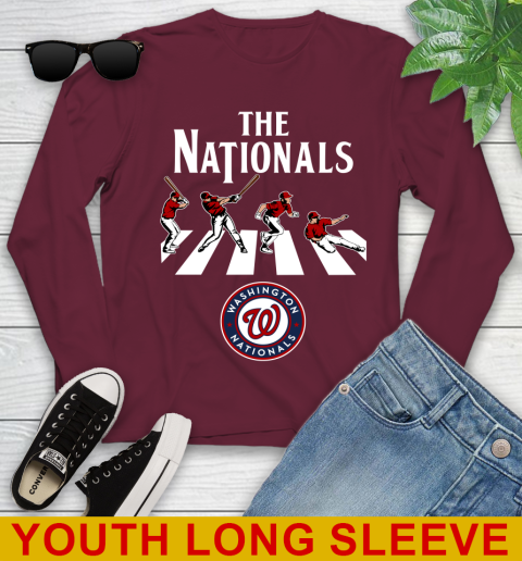 MLB Baseball Washington Nationals The Beatles Rock Band Shirt Youth Long Sleeve 6