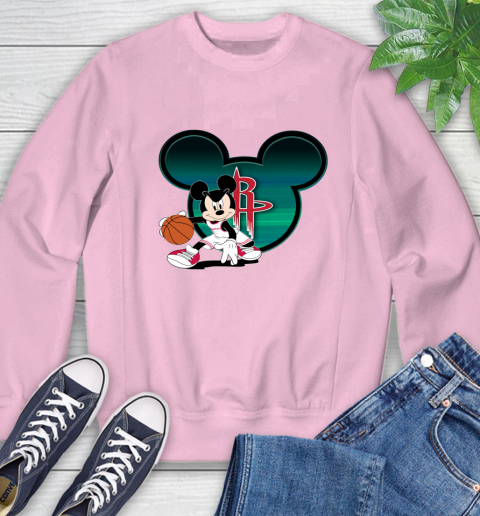 NBA Houston Rockets Mickey Mouse Disney Basketball Sweatshirt 9