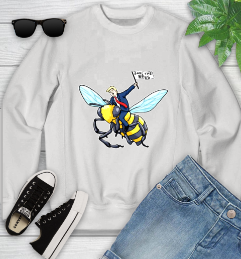Save The Bees Donald Trump shirt Youth Sweatshirt