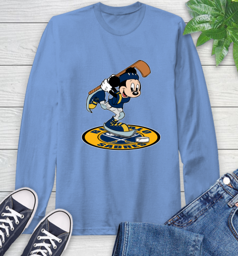 NHL Hockey Buffalo Sabres Cheerful Mickey Disney Shirt Long Sleeve T-Shirt 12