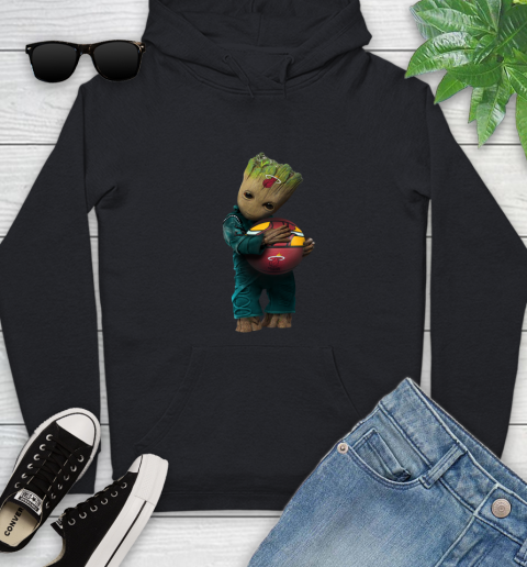 NBA Groot Guardians Of The Galaxy Basketball Sports Miami Heat Youth Hoodie 2