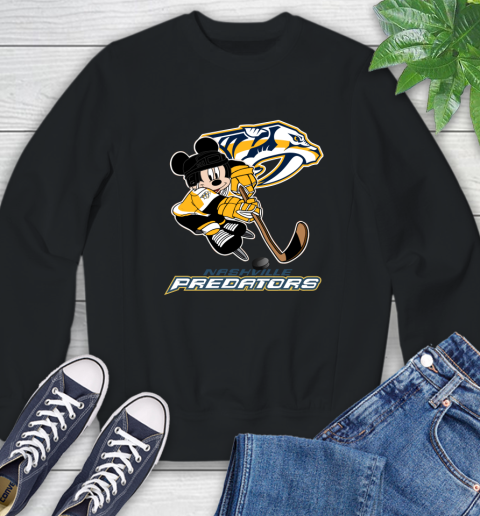 NHL Nashville Predators Mickey Mouse Disney Hockey T Shirt Sweatshirt 2