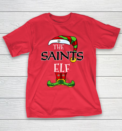 New Orleans Saints Christmas ELF Funny NFL T-Shirt 9