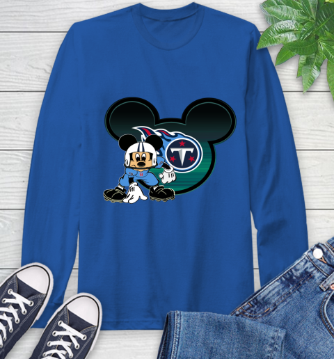 NFL Tennessee Titans Mickey Mouse Disney Football T Shirt Long Sleeve T-Shirt 9