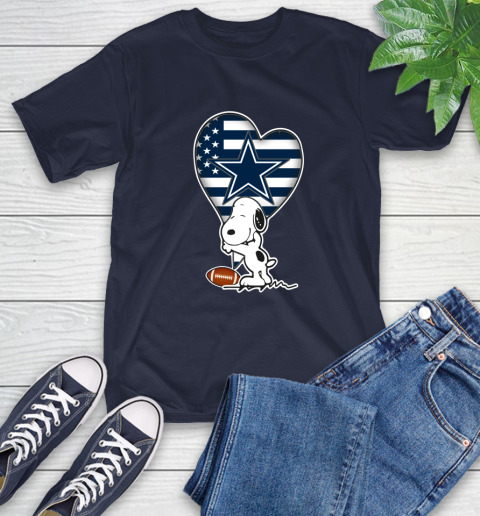 Dallas Cowboys NFL Football The Peanuts Movie Adorable Snoopy T-Shirt 4