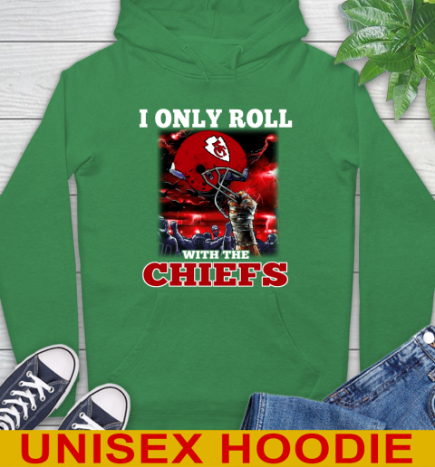 Kansas City Chiefs NFL Football I Only Roll With My Team Sports Hoodie 8