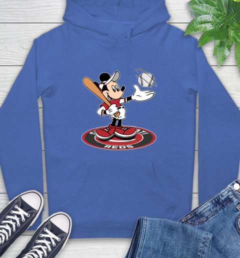 MLB Baseball Cincinnati Reds Cheerful Mickey Disney Shirt Hoodie 9