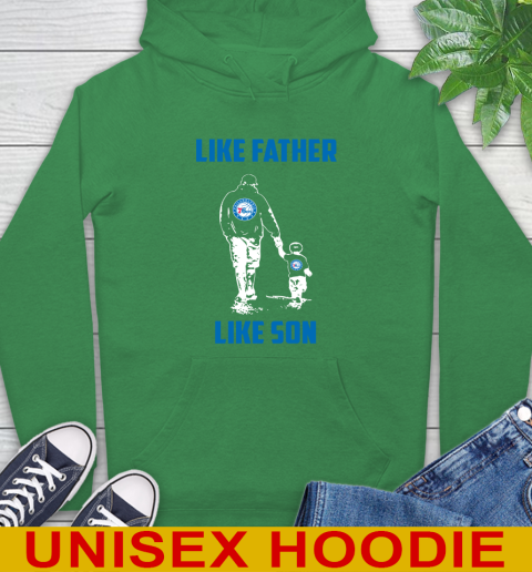Philadelphia 76ers NBA Basketball Like Father Like Son Sports Hoodie 8