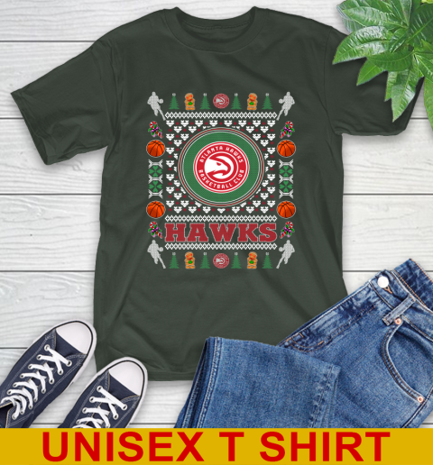 Atlanta Hawks Merry Christmas NBA Basketball Loyal Fan T-Shirt 6
