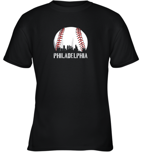 Philadelphia Baseball Philly Downtown Skyline Youth T-Shirt
