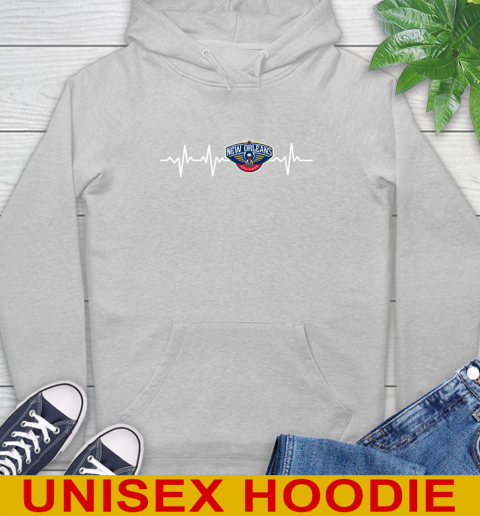 New Orleans Pelicans NBA Basketball Heart Beat Shirt Hoodie 6