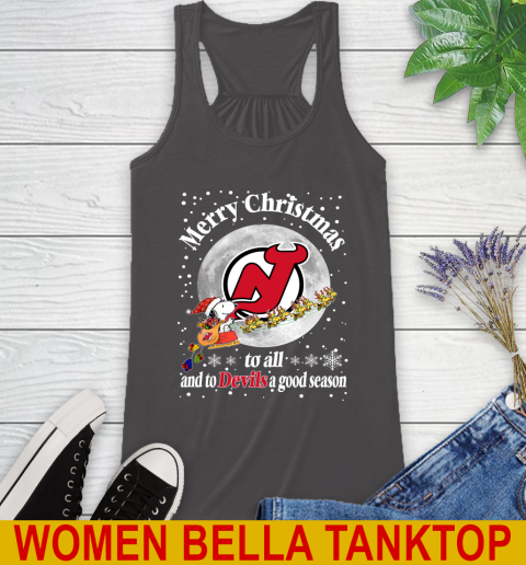 New Jersey Devils Merry Christmas To All And To Devils A Good Season NHL Hockey Sports Racerback Tank 10