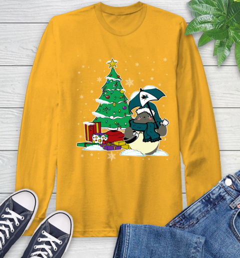 St.Louis Blues NHL Hockey Cute Tonari No Totoro Christmas Sports (2) Long Sleeve T-Shirt 2