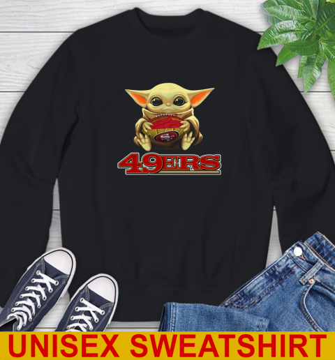 NFL Football San Francisco 49ers Baby Yoda Star Wars Shirt Sweatshirt 2