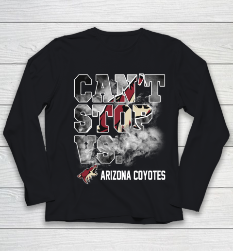 NHL Arizona Coyotes Hockey Can't Stop Vs Youth Long Sleeve