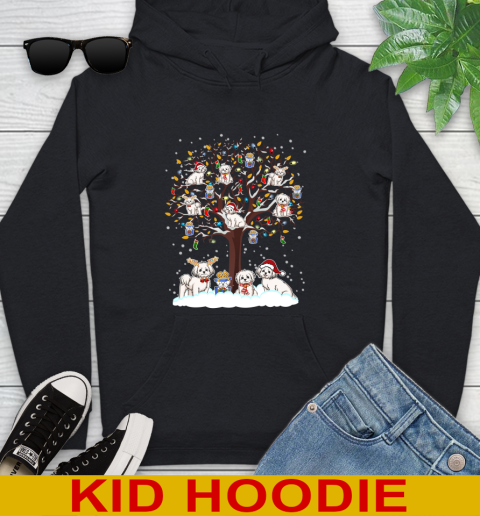 Maltese dog pet lover light christmas tree shirt 128
