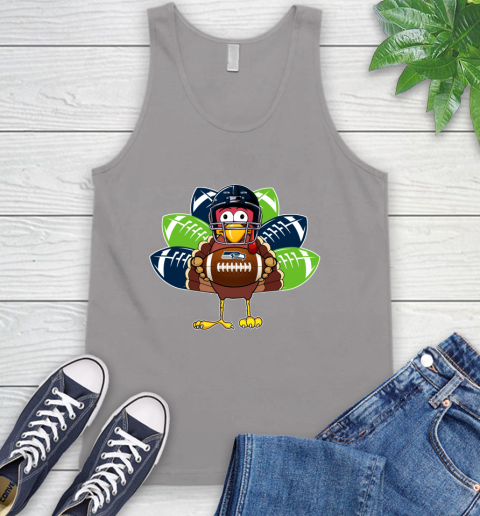 Seattle Seahawks Turkey Thanksgiving Day Tank Top 4