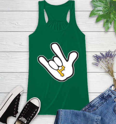 Pittsburgh Pirates MLB Baseball Mickey Rock Hand Disney Racerback Tank 7
