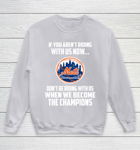 MLB New York Mets Baseball We Become The Champions Youth Sweatshirt 3