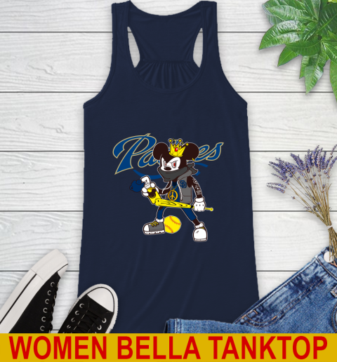 San Diego Padres MLB Baseball Mickey Peace Sign Sports Racerback Tank 11