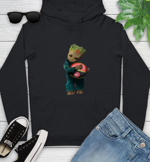NBA Groot Guardians Of The Galaxy Basketball Sports Atlanta Hawks Youth Hoodie 2