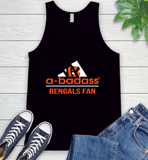 NFL A Badass Cincinnati Bengals Fan Adidas Football Sports 1 Tank Top