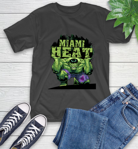 Miami Heat NBA Basketball Incredible Hulk Marvel Avengers Sports T-Shirt 2