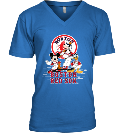 Boston Red Sox Disney Mickey Mouse Graphic T-Shirt Youth Medium Anvil