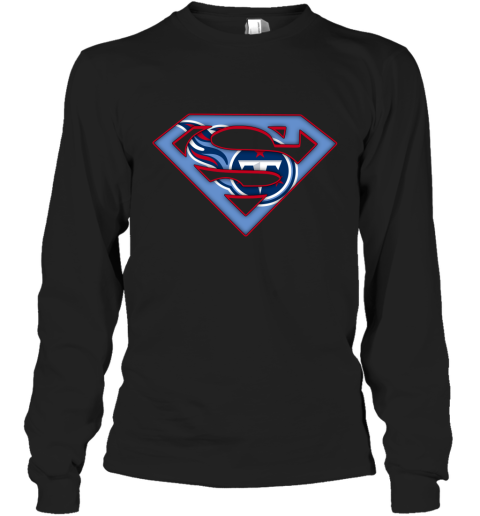 We Are Undefeatable Tennessee Titans x Superman NFL Long Sleeve T-Shirt