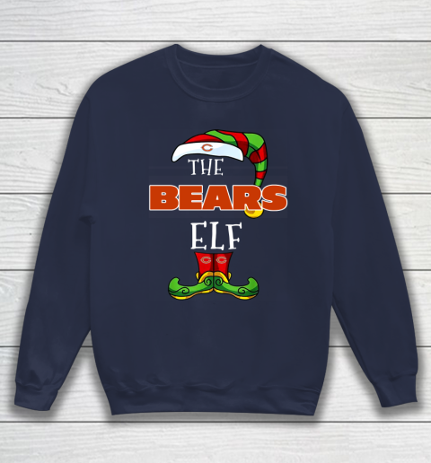 Chicago Bears Christmas ELF Funny NFL Sweatshirt 2