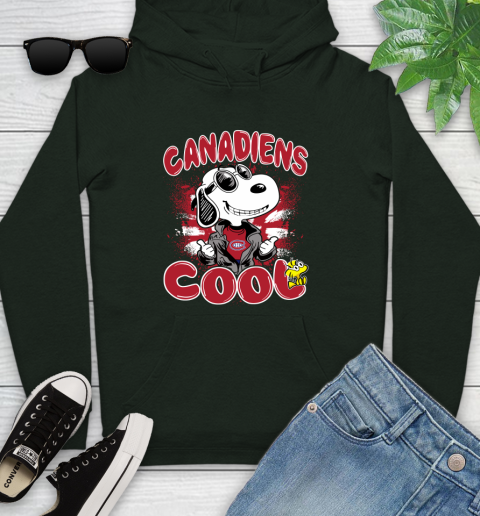 NHL Hockey Montreal Canadiens Cool Snoopy Shirt Youth Hoodie 12