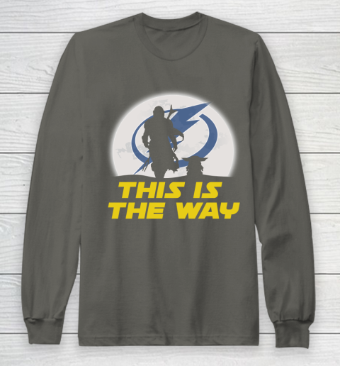 Tampa Bay Lightning NHL Ice Hockey Star Wars Yoda And Mandalorian This Is The Way Long Sleeve T-Shirt 5