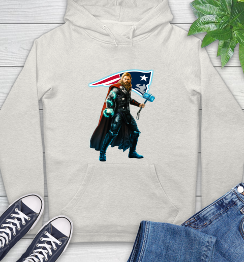 NFL Thor Avengers Endgame Football New England Patriots Hoodie 12