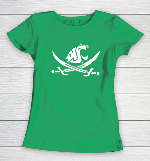 WSU Pirate Shirt Mike Leach WSU Pirate Sword Women's T-Shirt 4