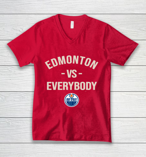 Edmonton Oilers Vs Everybody V-Neck T-Shirt 6