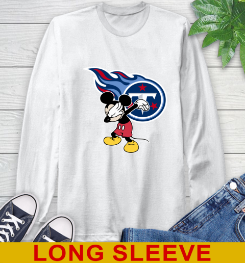 Tennessee Titans NFL Football Dabbing Mickey Disney Sports Long Sleeve T-Shirt