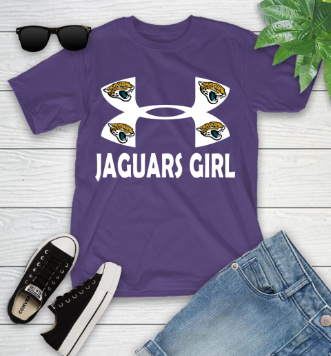 NFL Jacksonville Jaguars Girl Under Armour Football Sports Youth T-Shirt 3