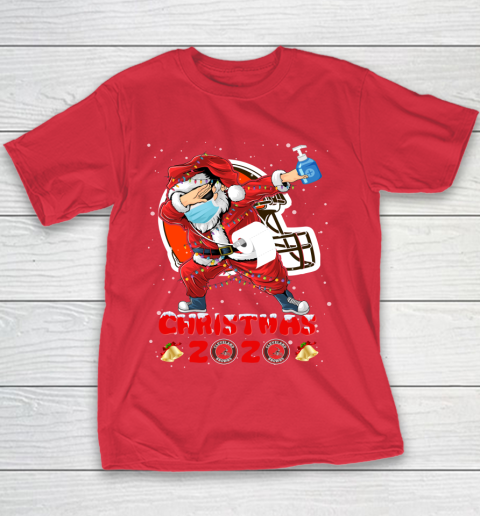 Cleveland Browns Funny Santa Claus Dabbing Christmas 2020 NFL Youth T-Shirt 7