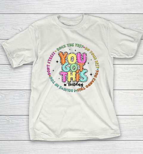 It's Test Day You Got This Rock the Test Dalmatian Dots Youth T-Shirt