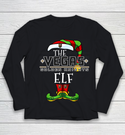 Vegas Golden Knights Christmas ELF Funny NHL Youth Long Sleeve