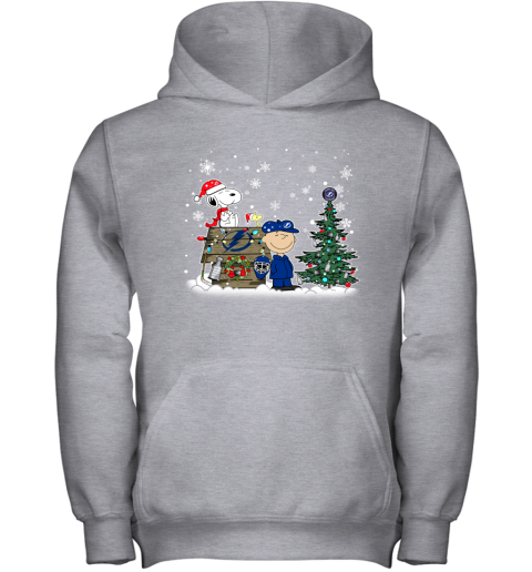 NHL Tampa Bay Lightning Snoopy Charlie Brown Woodstock Christmas Stanley Cup Hockey T Shirt ZWpL0Go3NlD youth hoodie 43 95 151514 front sport grey